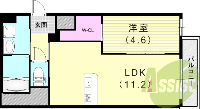 4階の間取り図