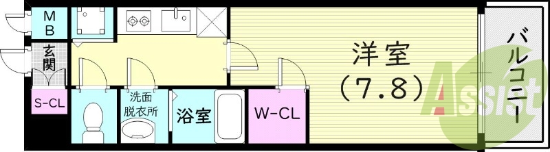 1階の間取り図