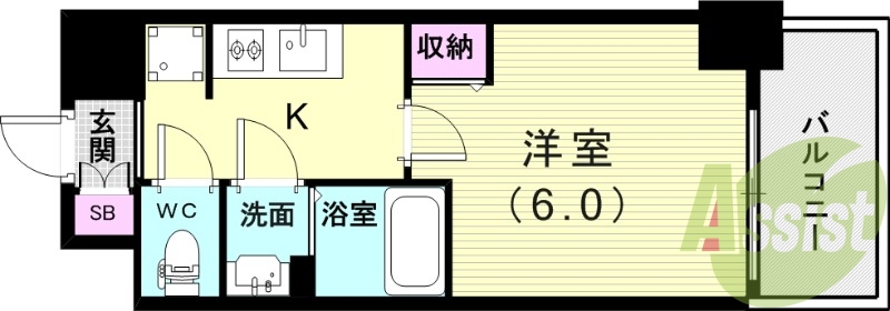 8階の間取り図