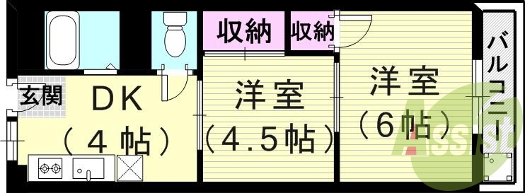 2階の間取り図