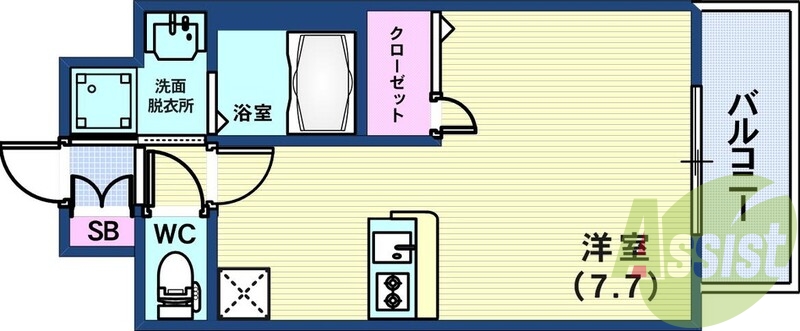 2階の間取り図
