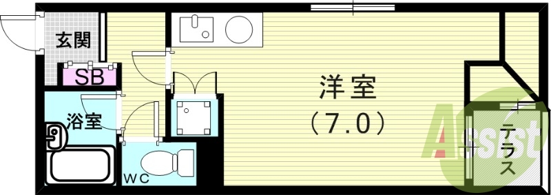 1階の間取り図