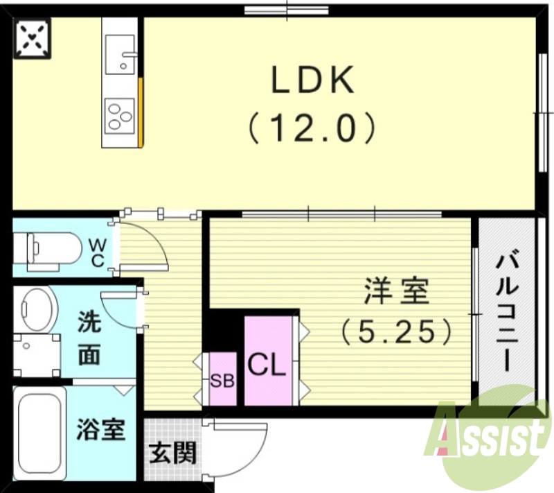 1階の間取り図