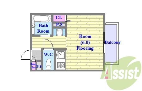 2階の間取り図