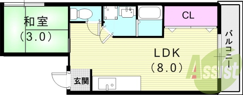 4階の間取り図