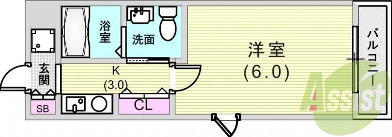 7階の間取り図