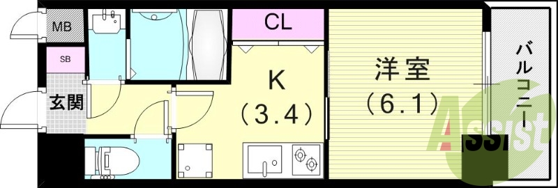 11階の間取り図