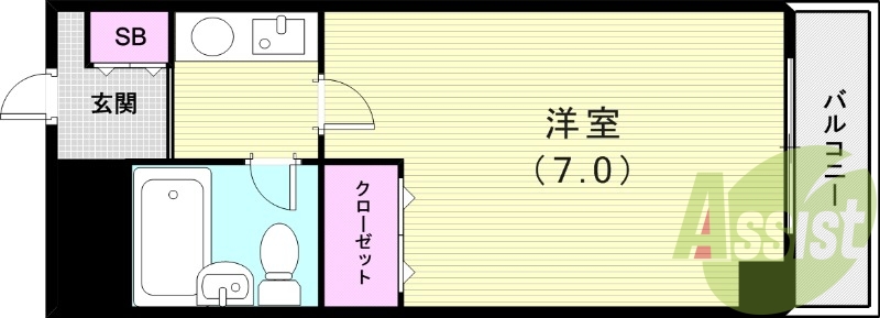 5階の間取り図