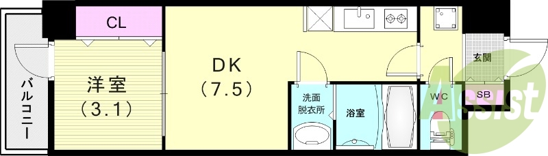 11階の間取り図