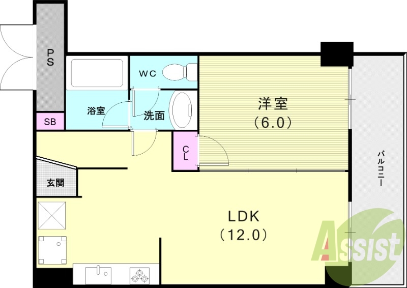 2階の間取り図