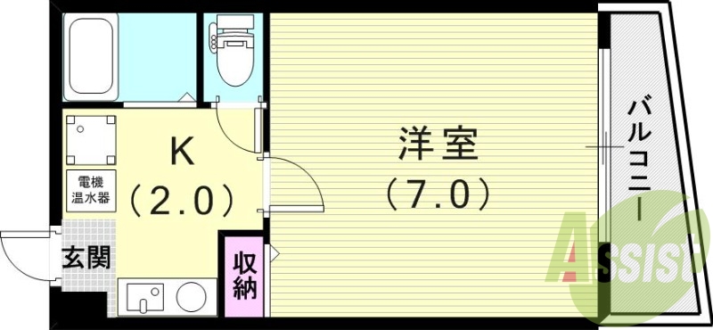 2階の間取り図