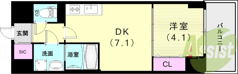 13階の間取り図