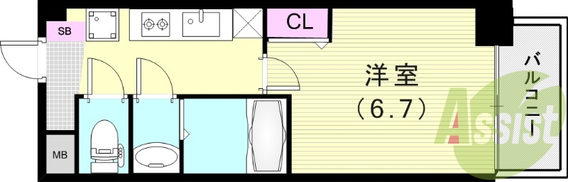 4階の間取り図