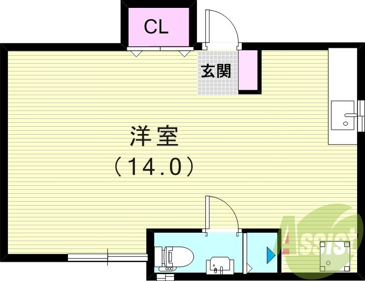 2階の間取り図