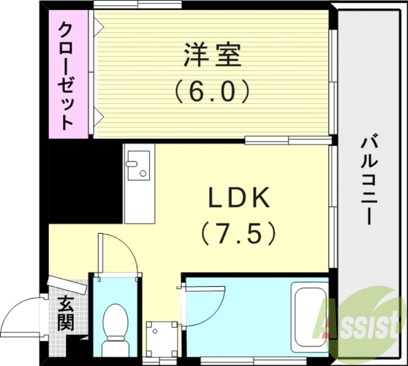 4階の間取り図