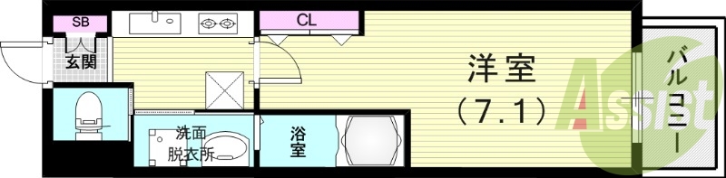 3階の間取り図