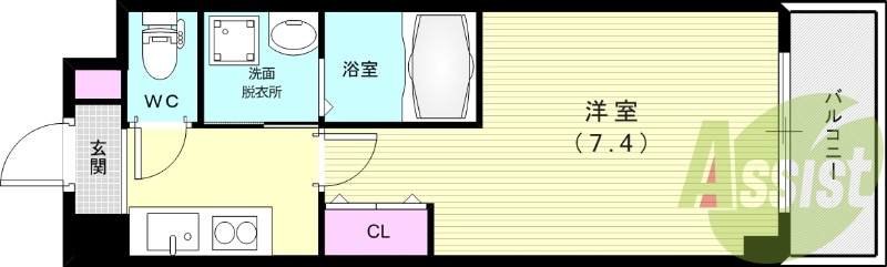 4階の間取り図