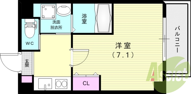 4階の間取り図