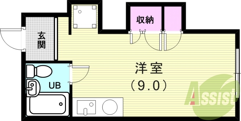 2階の間取り図