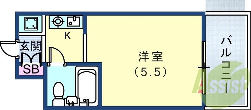 8階の間取り図