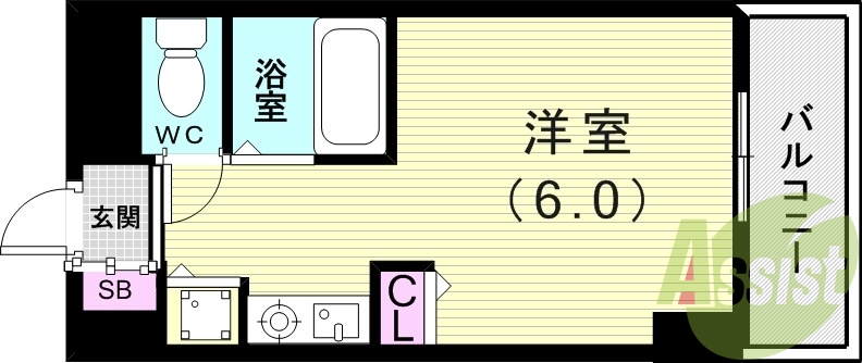 8階の間取り図