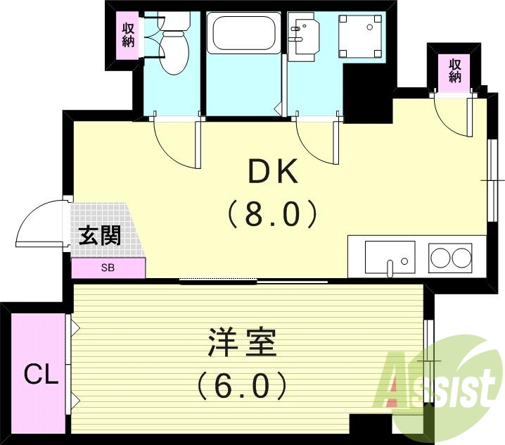 1階の間取り図