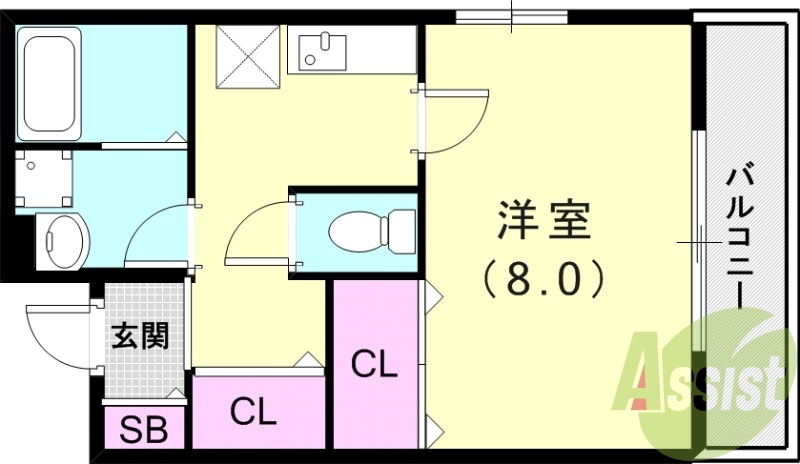 1階の間取り図