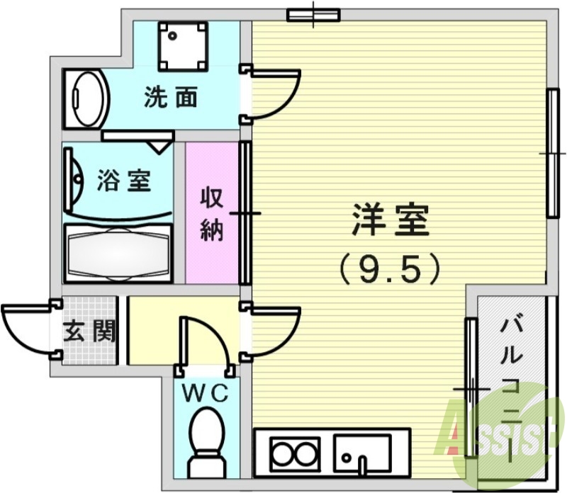 2階の間取り図