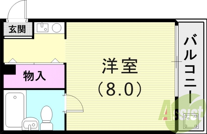 2階の間取り図