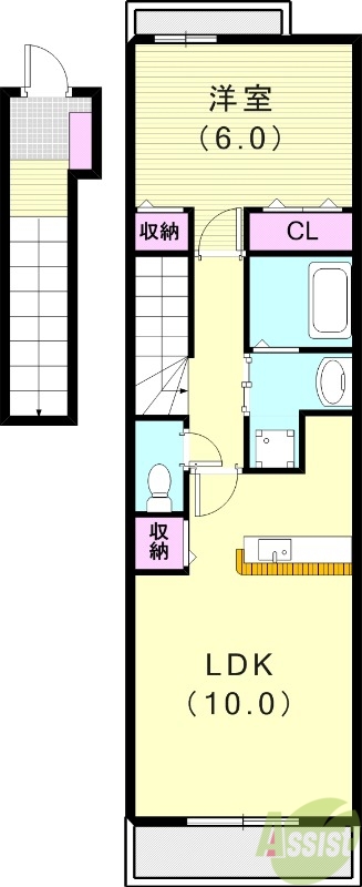 2階の間取り図