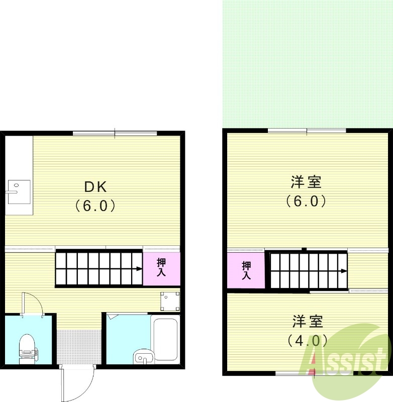 1階の間取り図