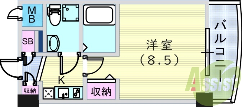 4階の間取り図
