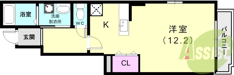 1階の間取り図