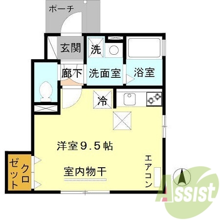 1階の間取り図