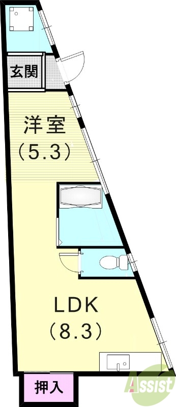 2階の間取り図