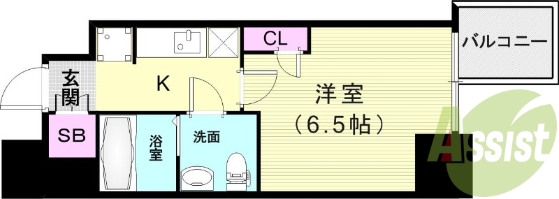 4階の間取り図