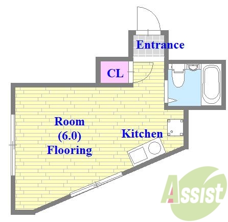 4階の間取り図