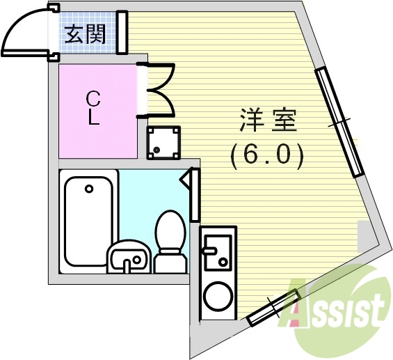 4階の間取り図