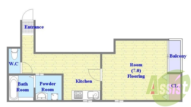 単身者向けの間取りでロフト付きの築浅物件です！