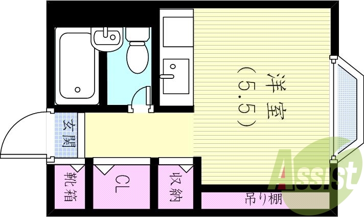 4階の間取り図