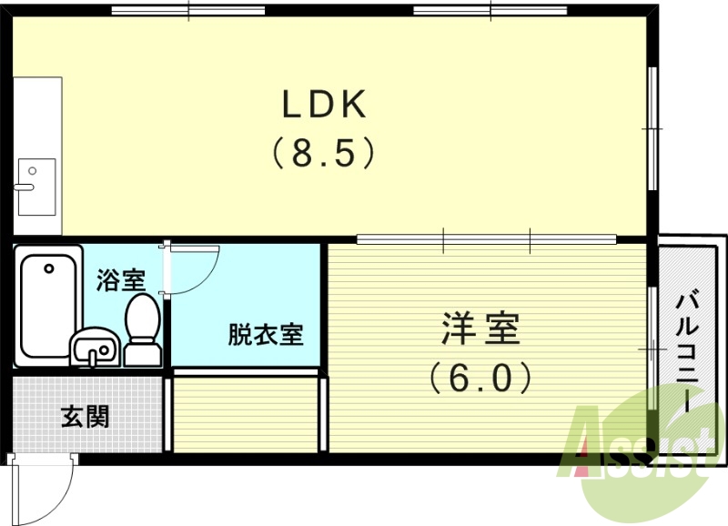 2階の間取り図