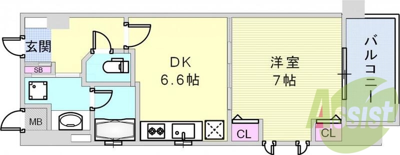 使いやすい間取りです。