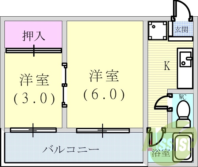 3階の間取り図