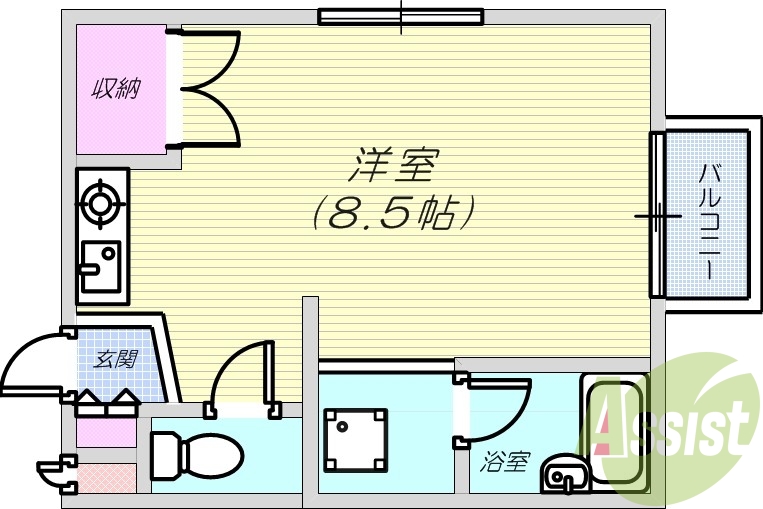 2階の間取り図