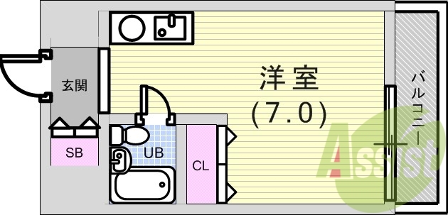 6階の間取り図