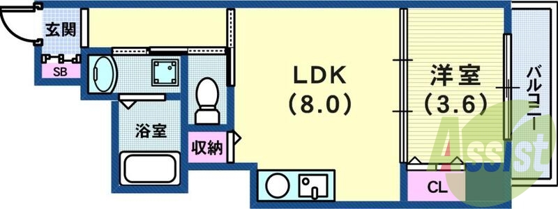 ひとり暮らしにはピッタシの間取りですね！！