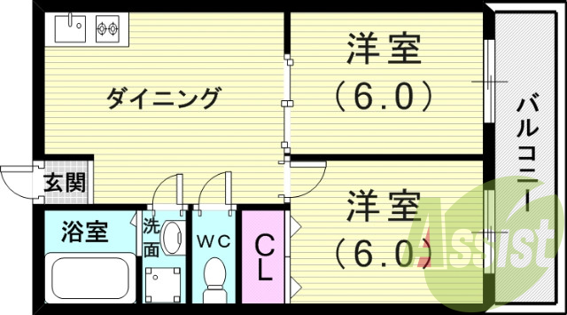 4階の間取り図