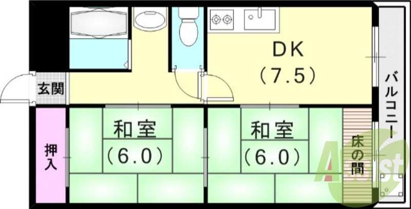 5階の間取り図