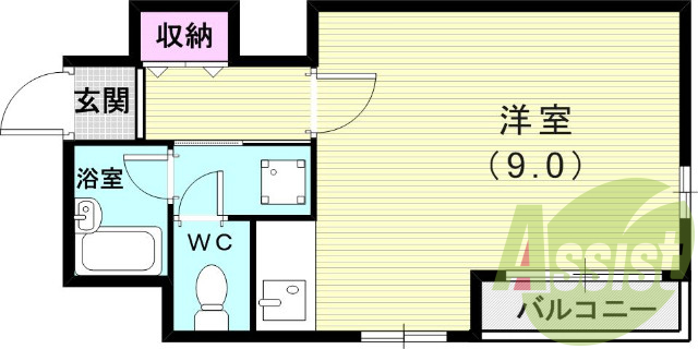 4階の間取り図