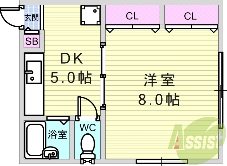 2階の間取り図